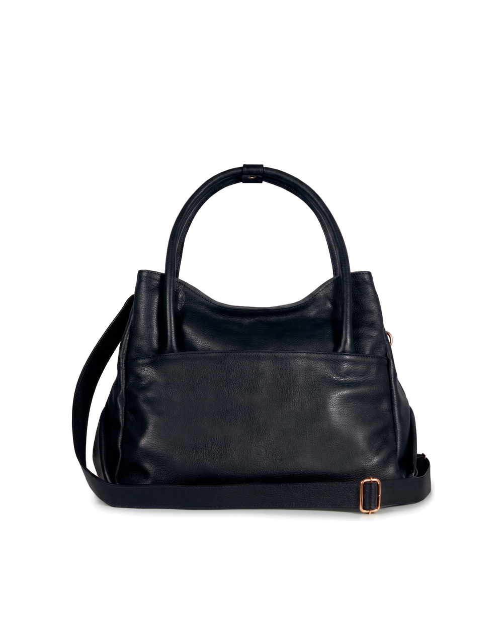 Bolsa Collab Amanda Média Couro Adô Cor Preto