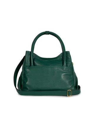 Bolsa Collab Amanda Média Couro Adô Cor Verde Noturno