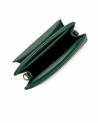 Bolsa Bambini em Couro Verde Noturno