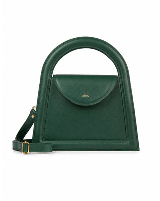 Bolsa Bambini em Couro Verde Noturno