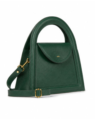 Bolsa Bambini em Couro Verde Noturno