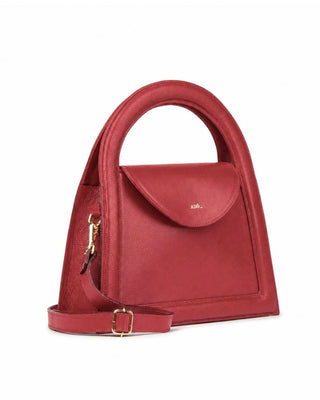 Bolsa Bambini Couro Adô Cor Vermelho Rubi