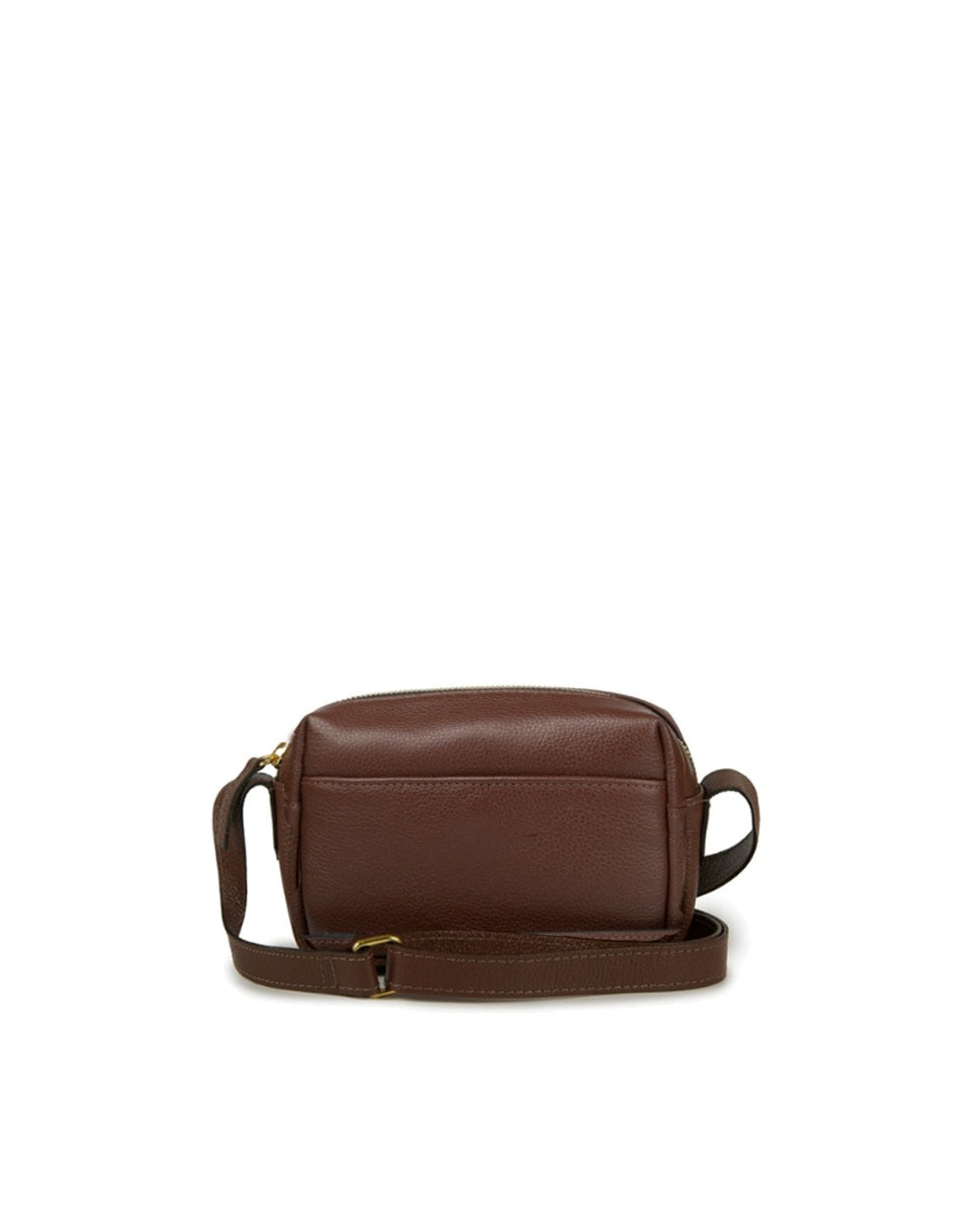Bolsa Block Mini Essencial Couro Adô Cor Marrom Cacau