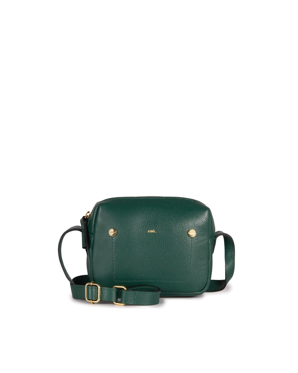 Bolsa Block Mini E Couro Adô Cor Verde Noturno
