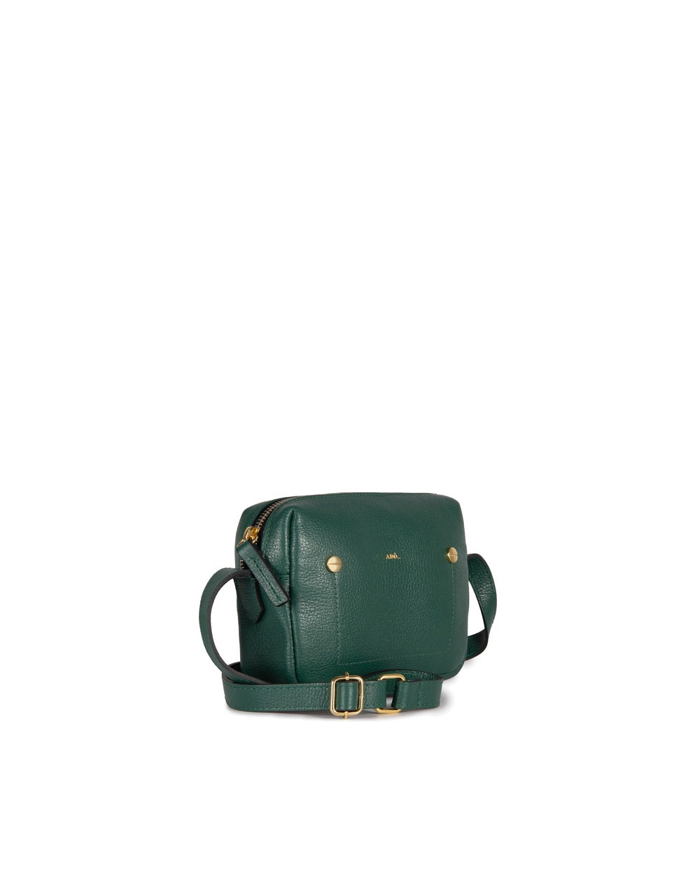 Bolsa Block Mini E Couro Adô Cor Verde Noturno