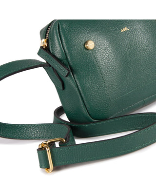 Bolsa Block Mini E Couro Adô Cor Verde Noturno