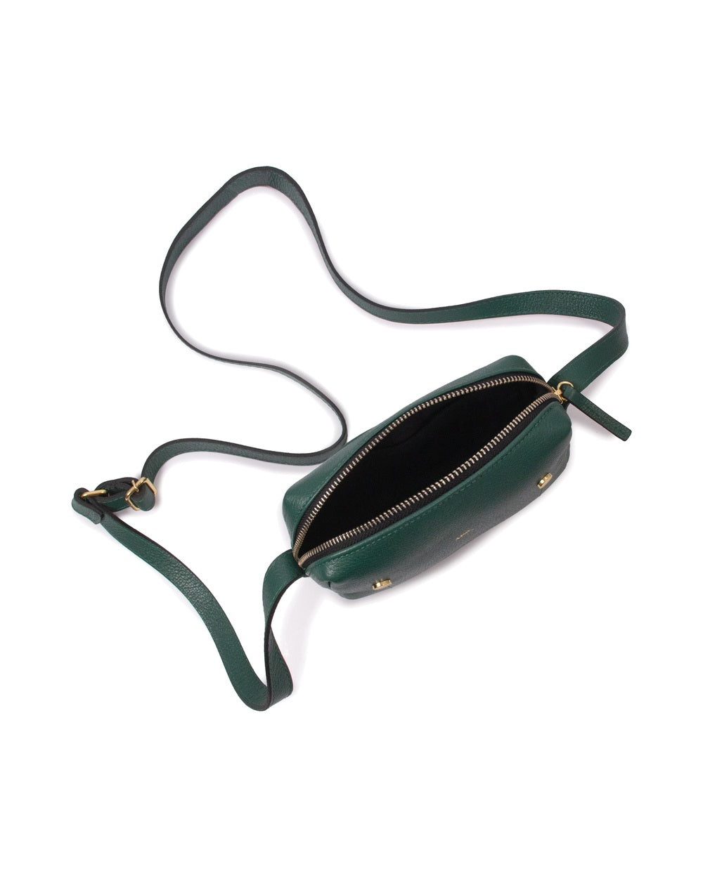 Bolsa Block Mini E Couro Adô Cor Verde Noturno