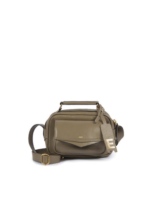Bolsa Brick Mini Essencial Couro Adô Cor Cinza Fendi