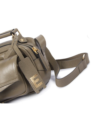 Bolsa Brick Mini Essencial Couro Adô Cor Cinza Fendi