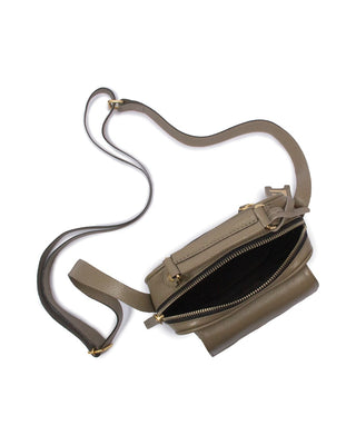 Bolsa Brick Mini Essencial Couro Adô Cor Cinza Fendi