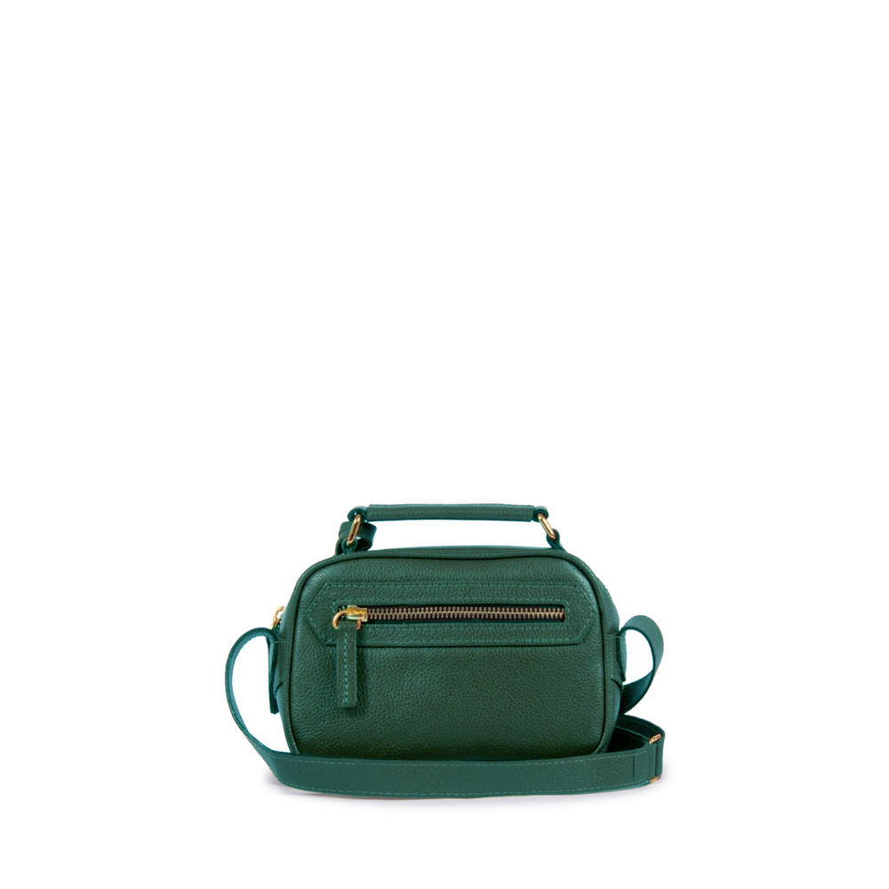 Bolsa Brick Mini Essencial Couro Adô Cor Verde Noturno