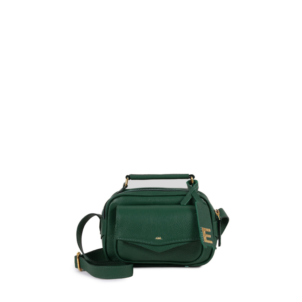 Bolsa Brick Mini Essencial Couro Adô Cor Verde Noturno