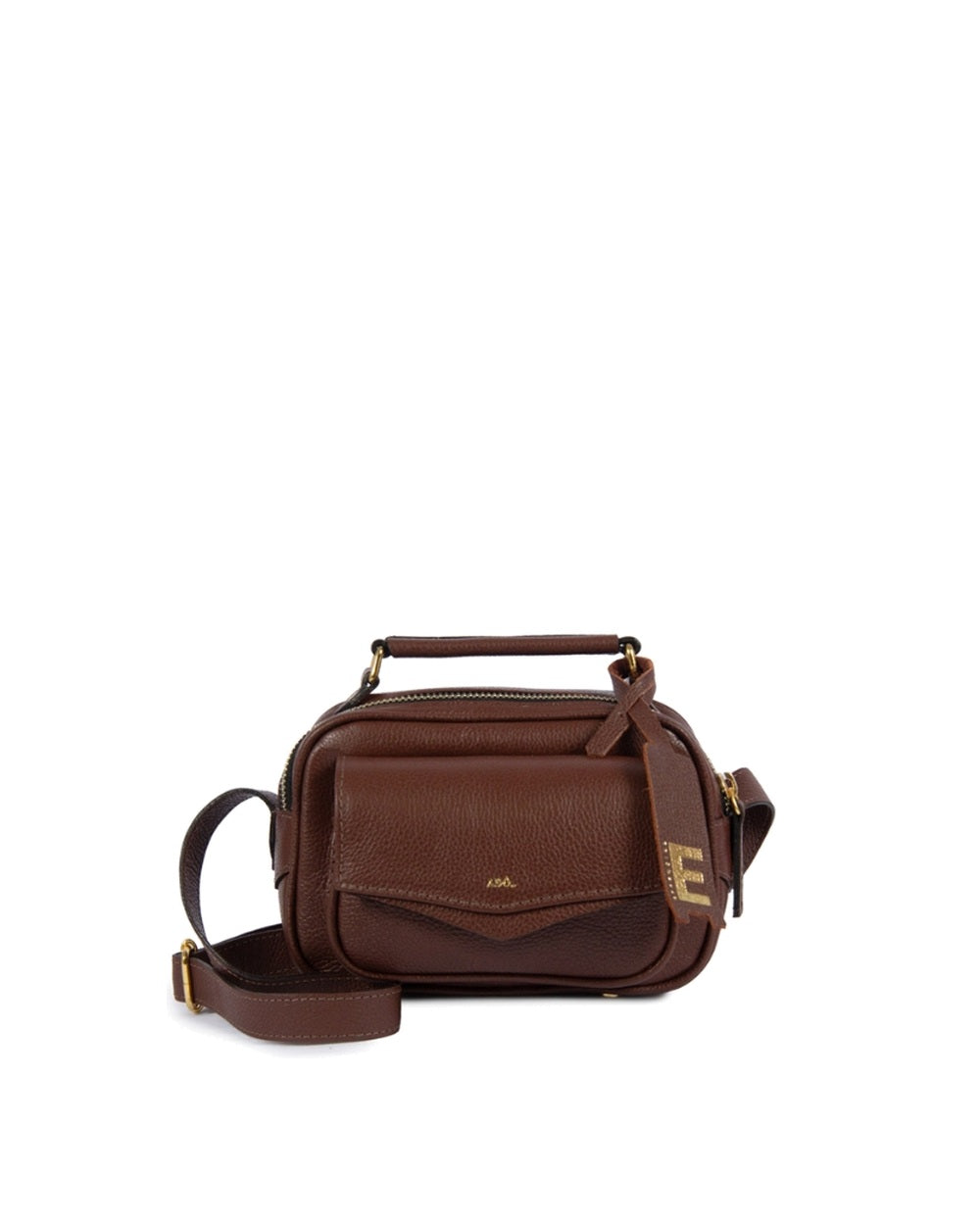 Bolsa Brick Mini Essencial Couro Adô Cor Marrom Cacau