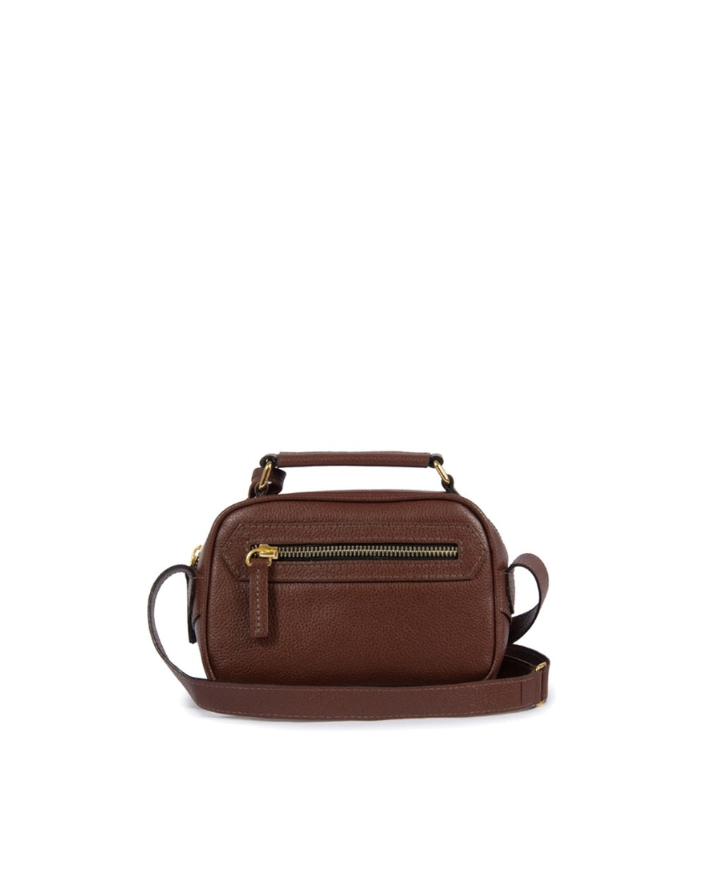 Bolsa Brick Mini Essencial Couro Adô Cor Marrom Cacau