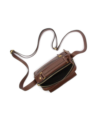 Bolsa Brick Mini Essencial Couro Adô Cor Marrom Cacau