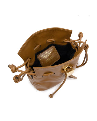Bolsa Bucket Cubo Couro Adô Cor Caramelo - ADÔ