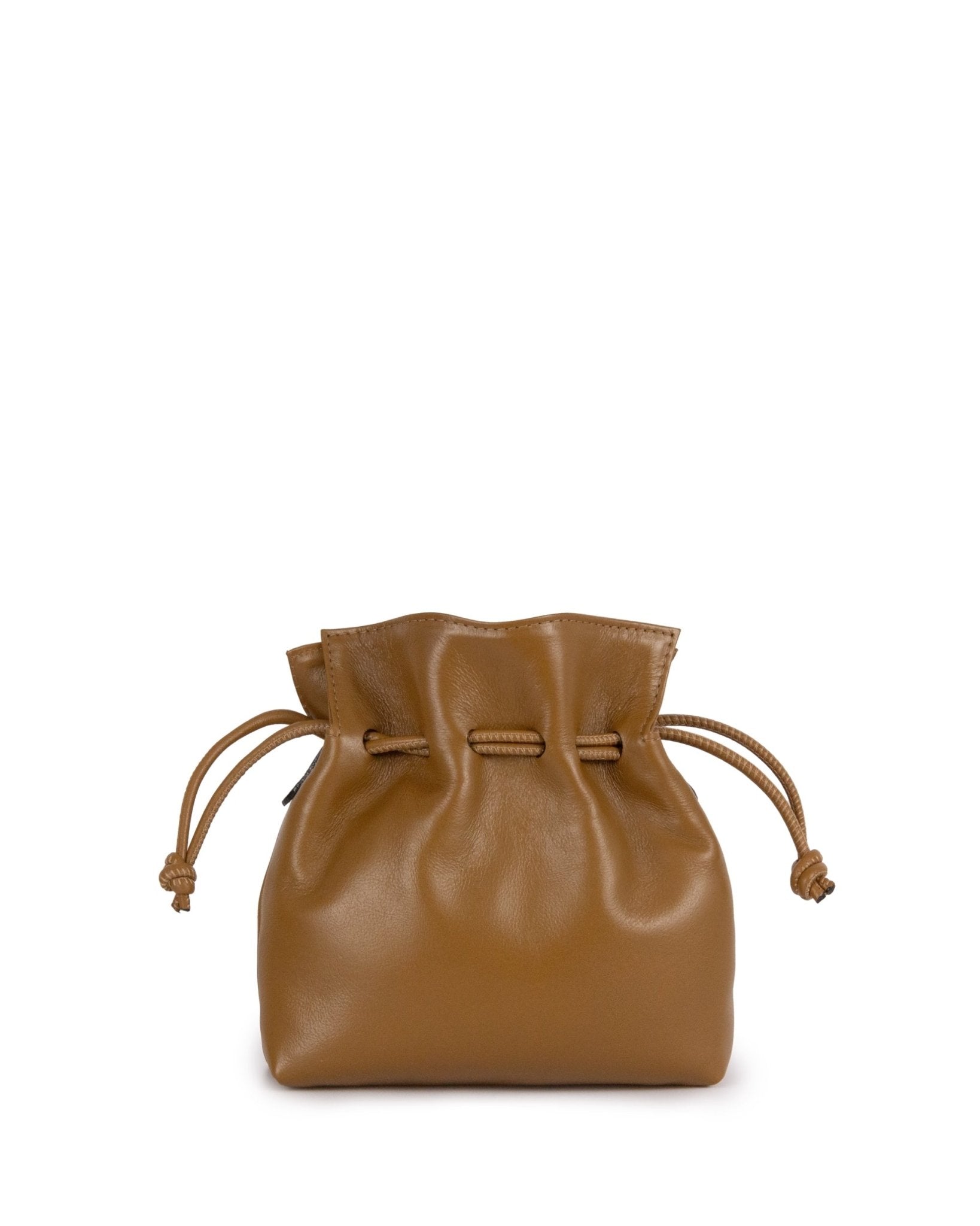 Bolsa Bucket Cubo Couro Adô Cor Caramelo - ADÔ