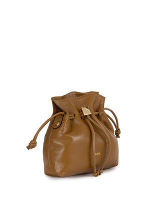 Bolsa Bucket Cubo Couro Adô Cor Caramelo - ADÔ
