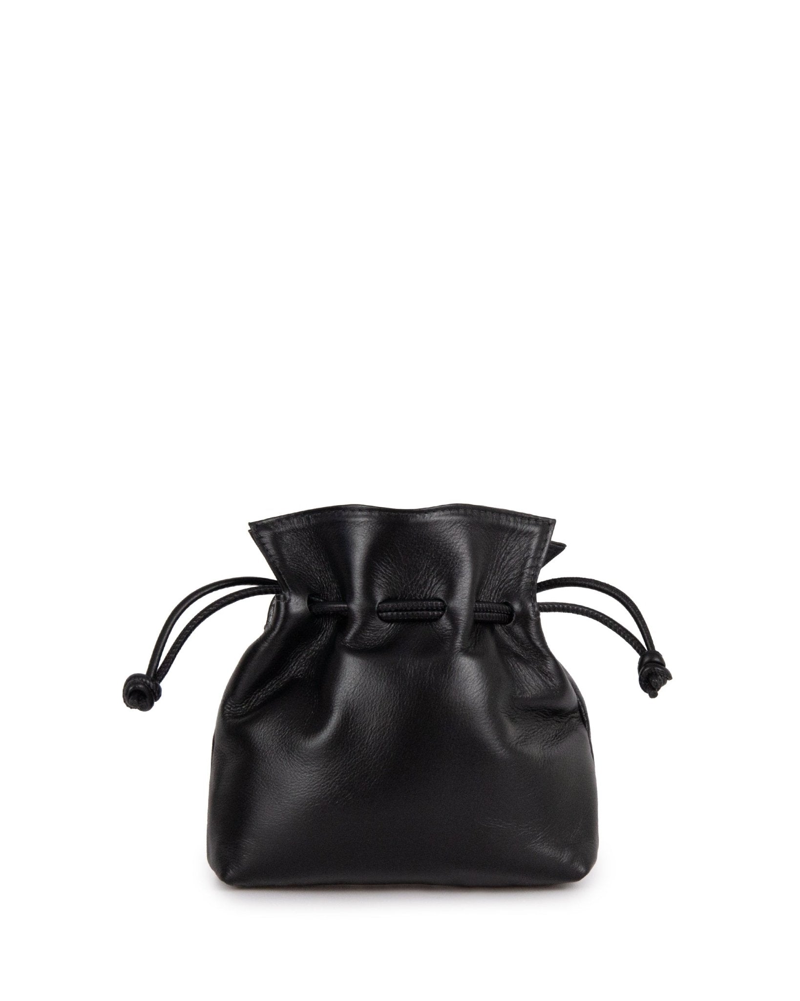 Bolsa Bucket Cubo Couro Adô Cor Preto - ADÔ