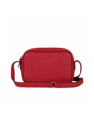 Bolsa Cla Pequena Essencial Couro Adô Cor Vermelho Rubi