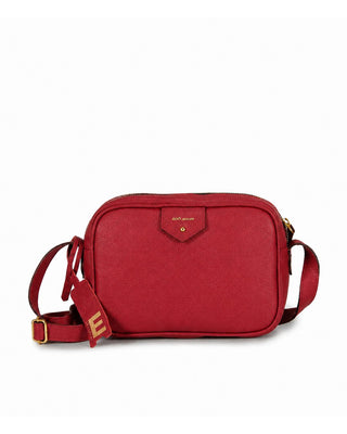 Bolsa Cla Pequena Essencial Couro Adô Cor Vermelho Rubi
