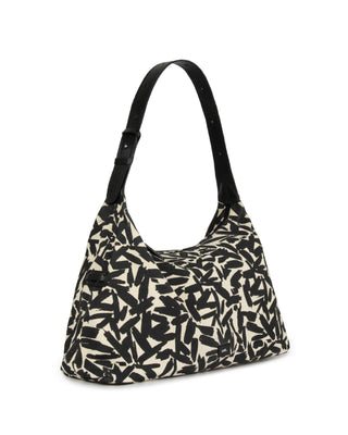 Bolsa Hobo Brush Média Lona Adô Cor Cru