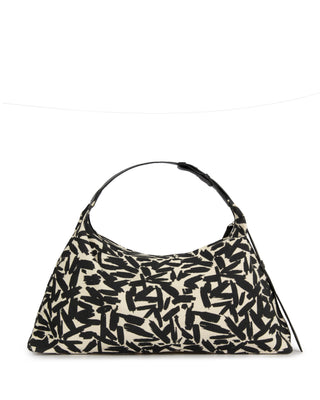 Bolsa Hobo Brush Média Lona Adô Cor Cru
