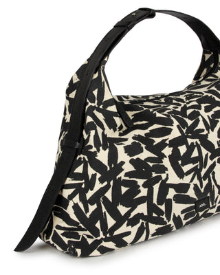 Bolsa Hobo Brush Média Lona Adô Cor Cru