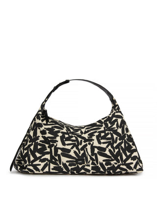 Bolsa Hobo Brush Média Lona Adô Cor Cru