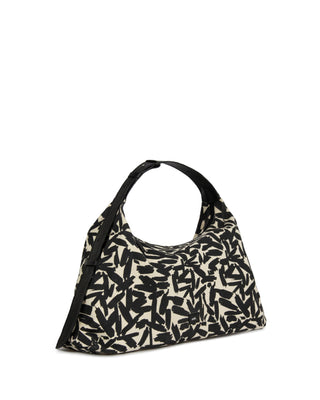 Bolsa Hobo Brush Média Lona Adô Cor Cru