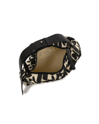 Bolsa Hobo Brush Mini Lona Adô Cor Cru