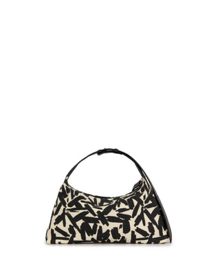 Bolsa Hobo Brush Mini Lona Adô Cor Cru