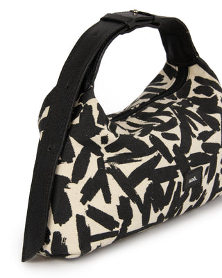 Bolsa Hobo Brush Mini Lona Adô Cor Cru