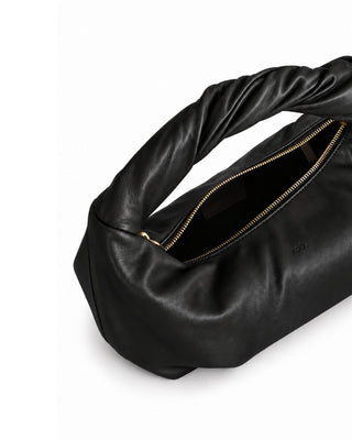 Bolsa Hobo Twist Couro Adô Cor Preto