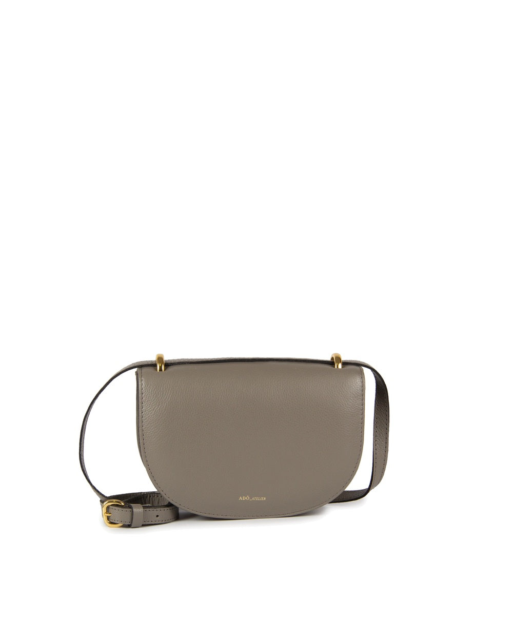 Bolsa Oli Pequena Couro Adô Cor Cinza Fendi