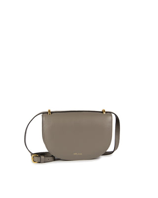 Bolsa Oli Pequena Couro Adô Cor Cinza Fendi