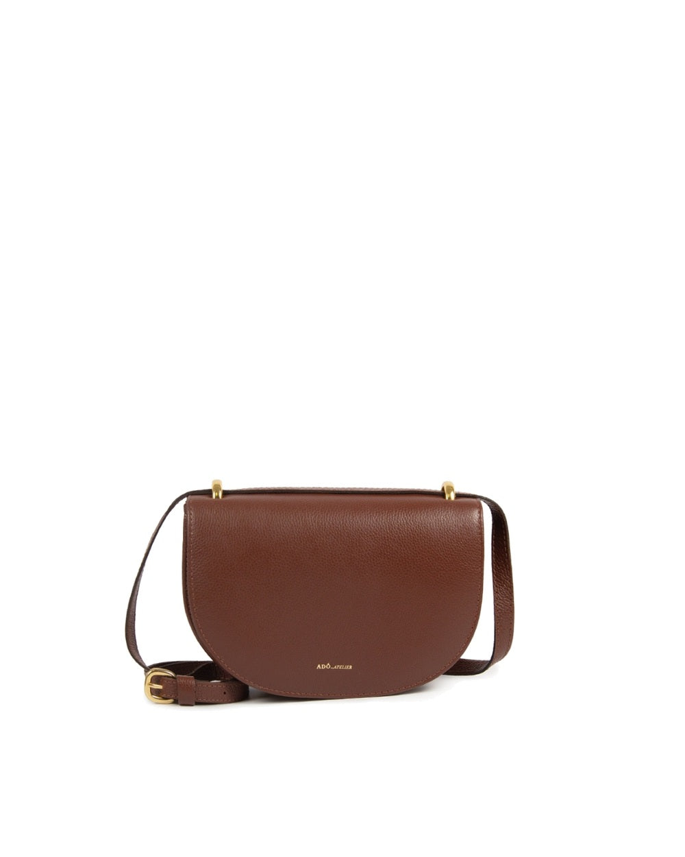 Bolsa Oli Pequena Couro Adô Cor Marrom Cacau