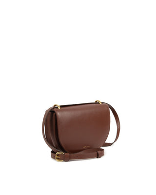 Bolsa Oli Pequena Couro Adô Cor Marrom Cacau