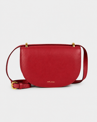 Bolsa Oli Pequena Couro Adô Cor Vermelho Rubi