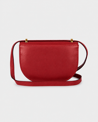Bolsa Oli Pequena Couro Adô Cor Vermelho Rubi