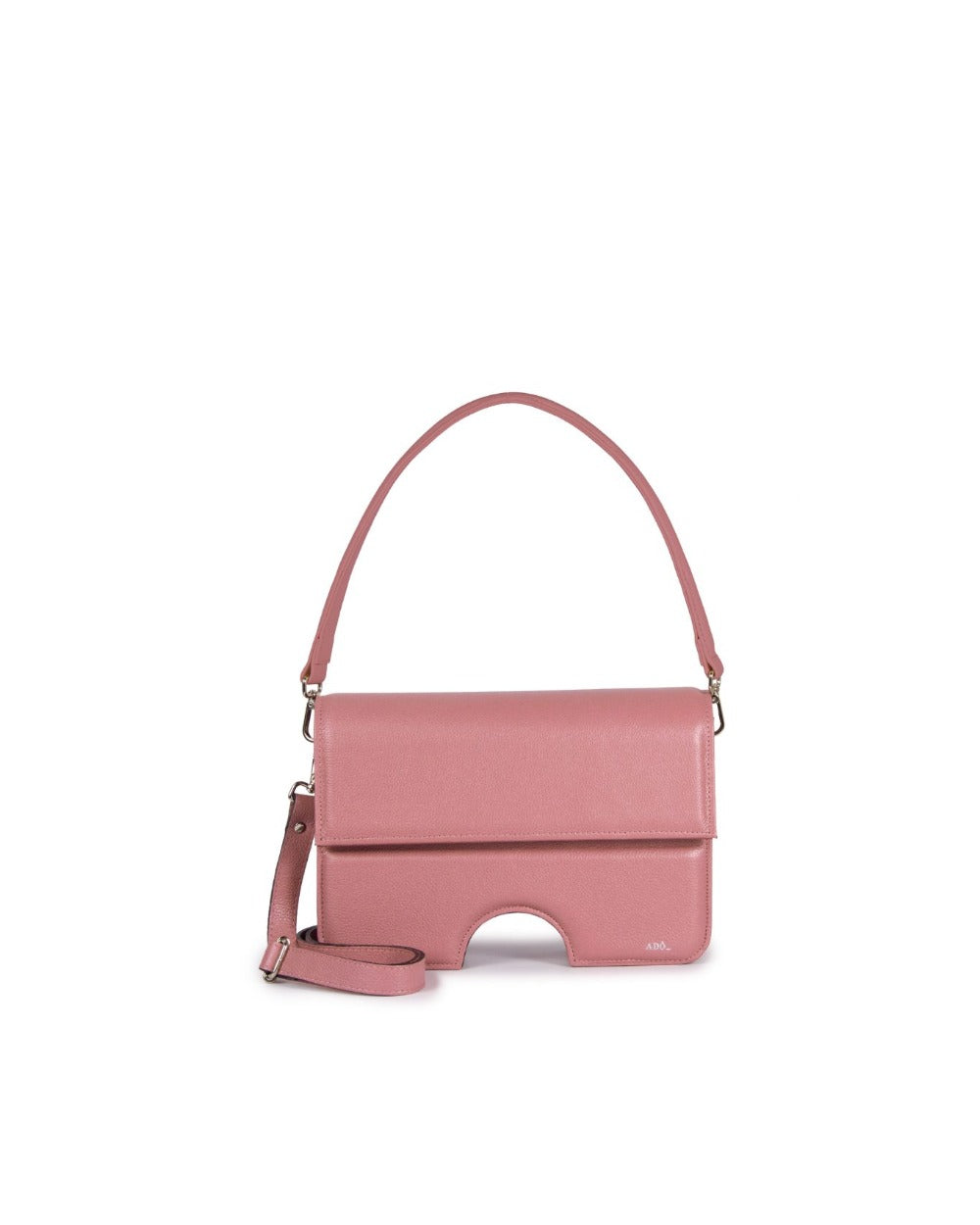 Bolsa Opening Couro Adô Cor Rosa Mauve