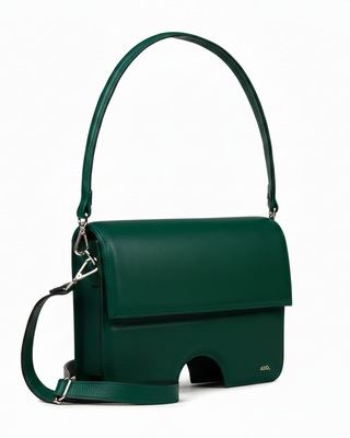 Bolsa Opening Couro Adô Cor Verde Noturno