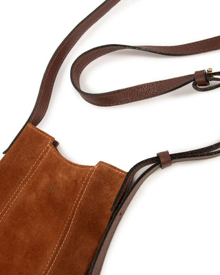 Bolsa Porta Celular Camurça Adô Cor Caramelo