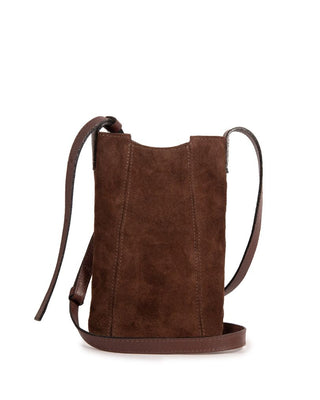 Bolsa Porta Celular Camurça Adô Cor Marrom Café