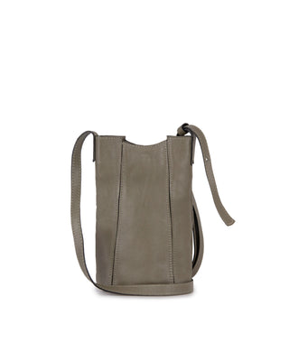 Bolsa Porta Celular Couro Adô Cor Cinza Fendi