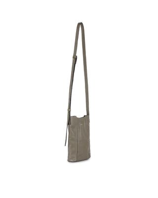 Bolsa Porta Celular Couro Adô Cor Cinza Fendi