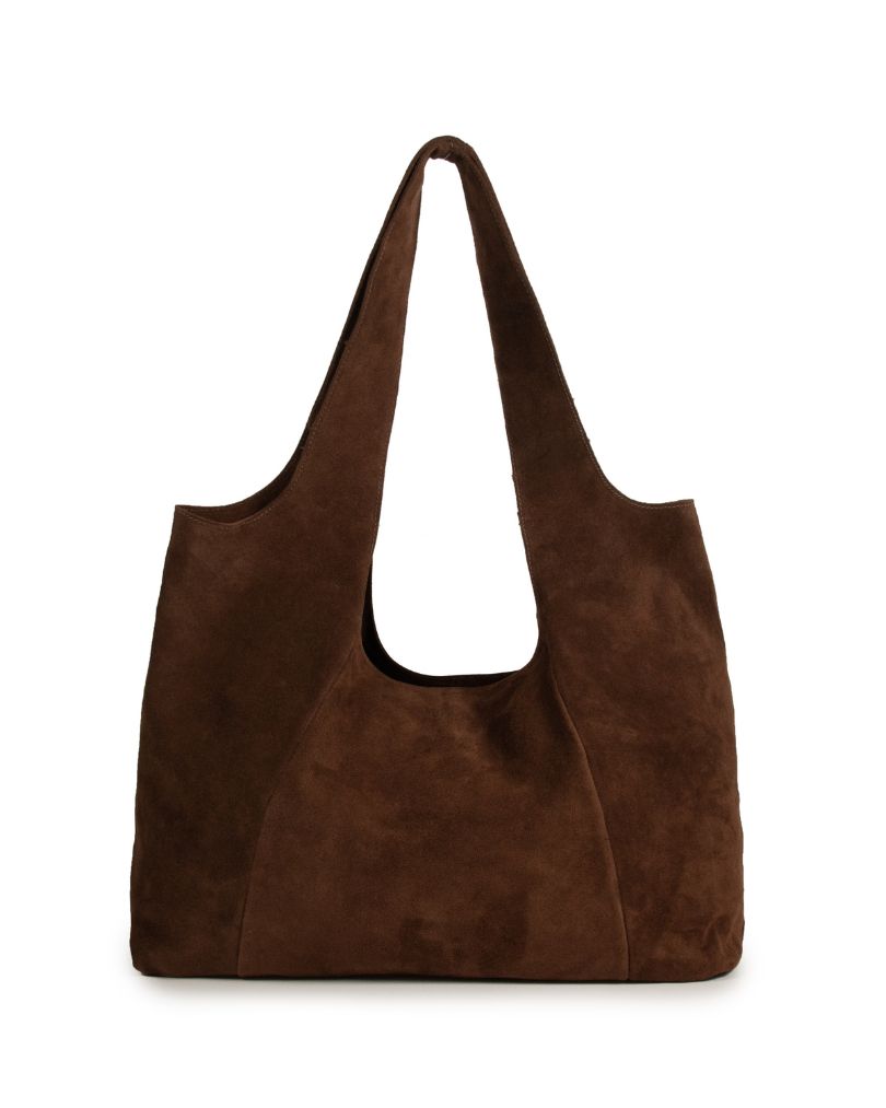 Bolsa Sac Camurça Adô Cor Marrom Café