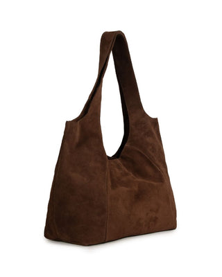 Bolsa Sac Camurça Adô Cor Marrom Café