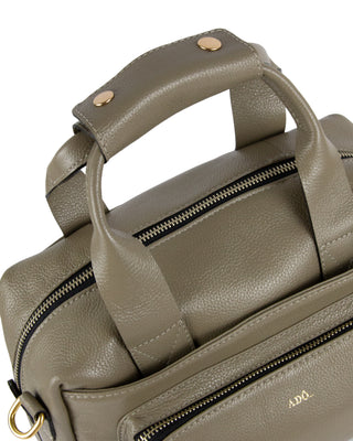 Bolsa Tutu Couro Adô Cor Cinza Fendi