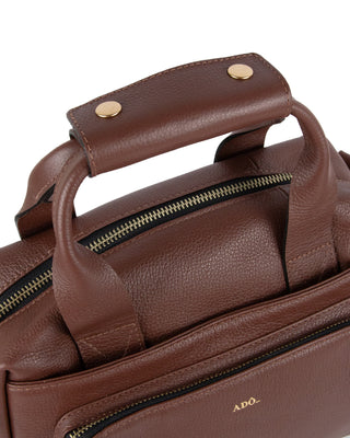 Bolsa Tutu Couro Adô Cor Marrom Cacau